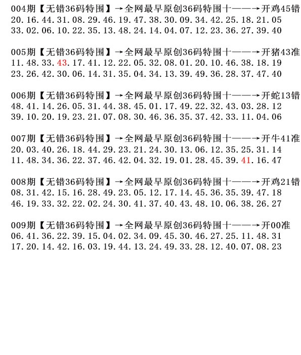 009期36码特围[图]