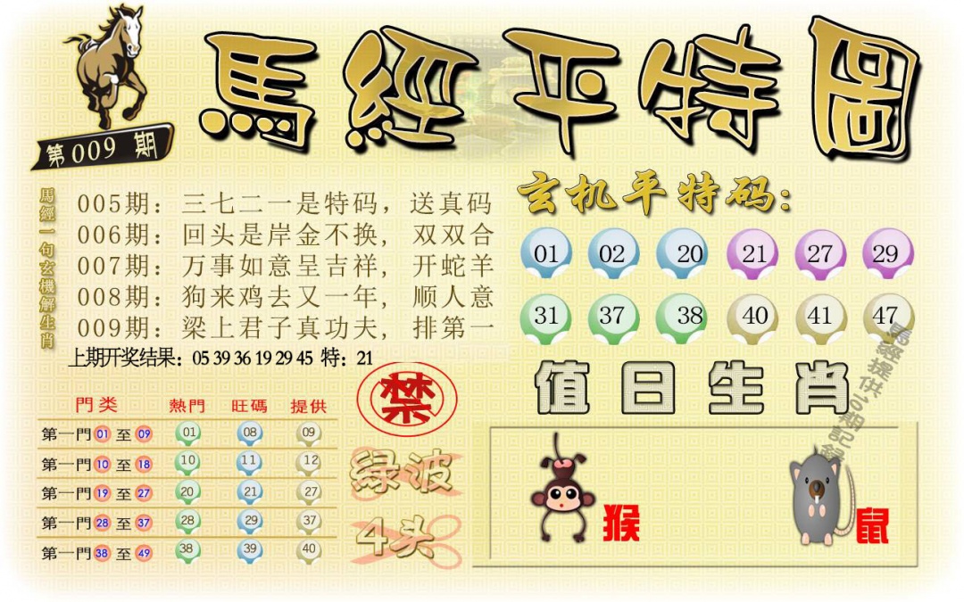 009期马经平特图[图]