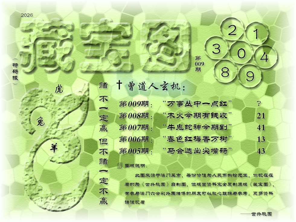 009期《藏宝图》[图]
