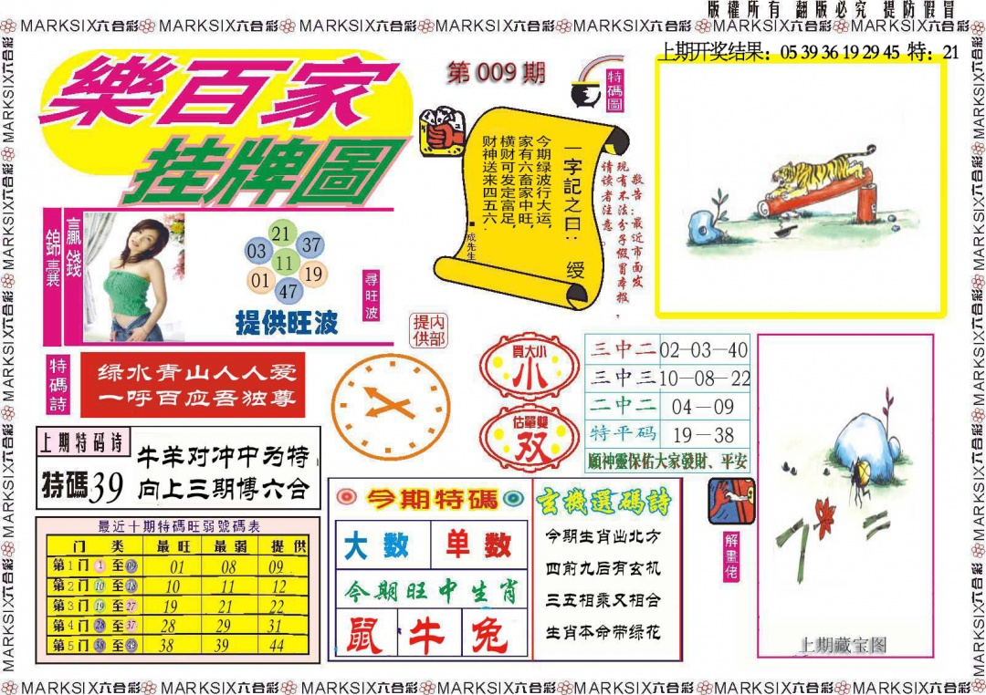 009期乐百家挂牌图[图]