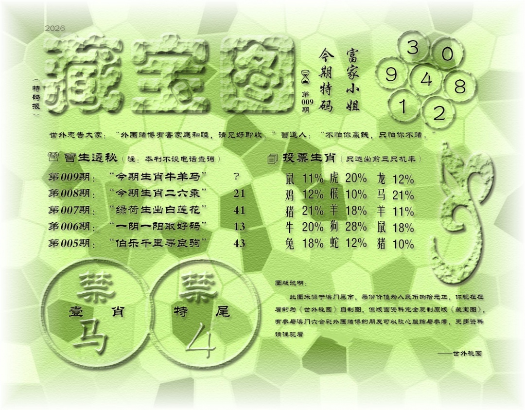 009期老《藏宝图》[图]