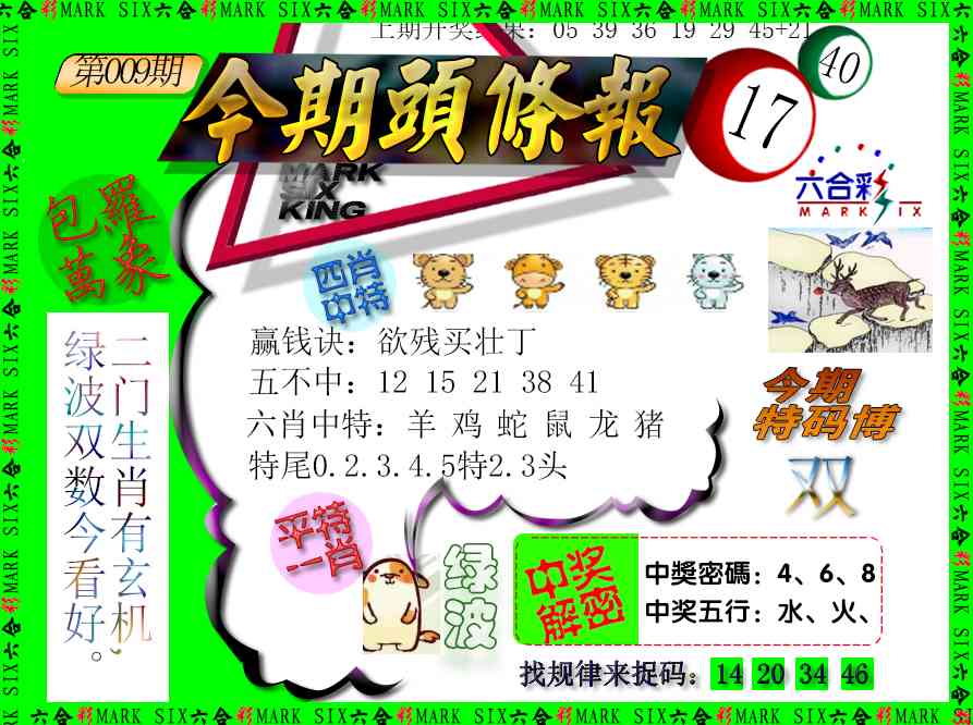 009期今期头条报[图]