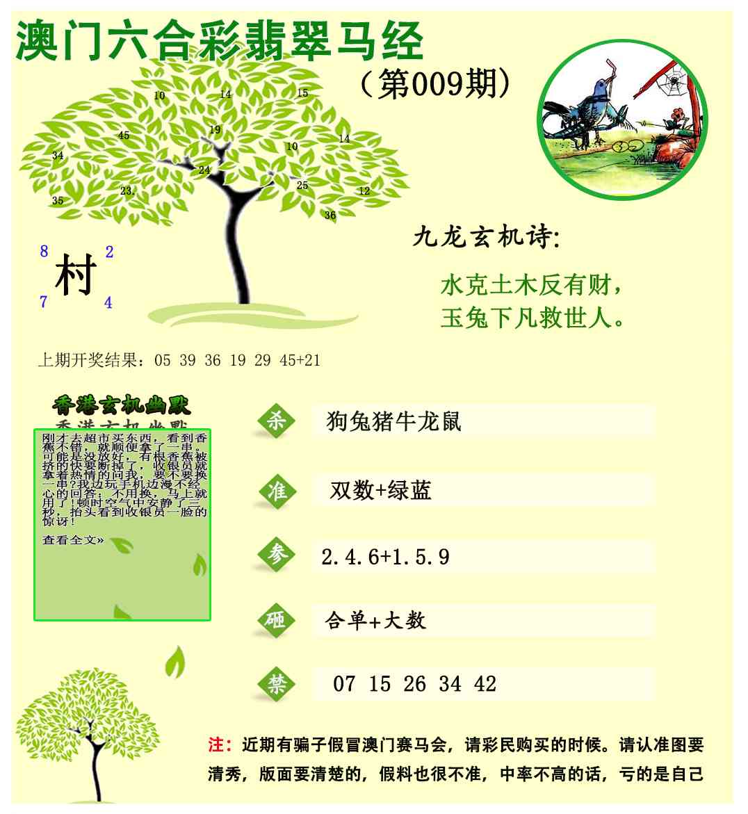 009期翡翠马经[图]