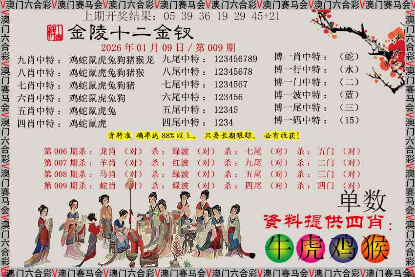 009期金陵十二金钗[图]