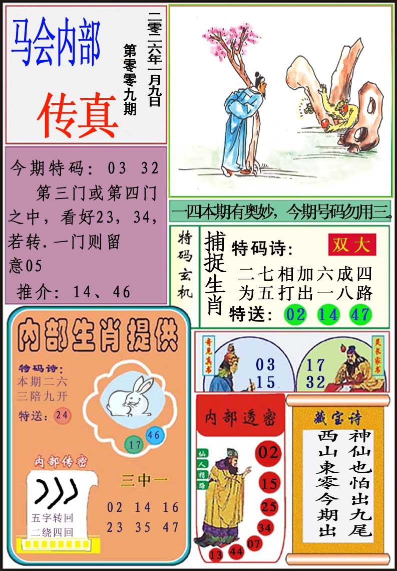 009期马会内部传真[图]