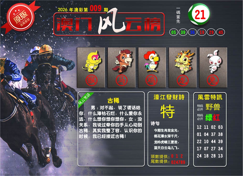 009期澳门风云榜[图]