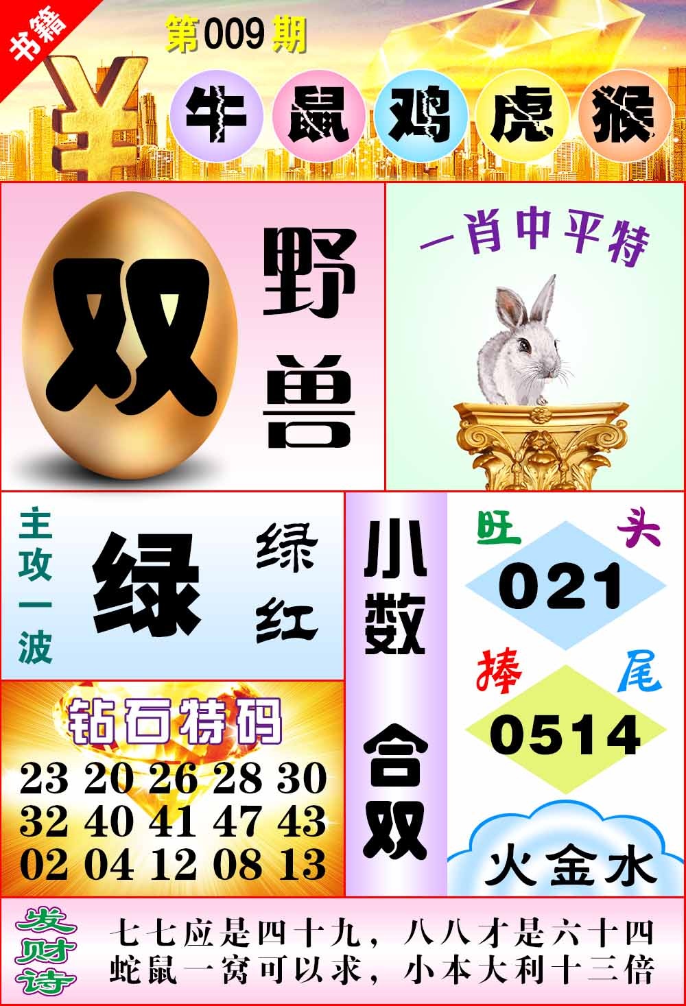009期澳门金钱豹[图]