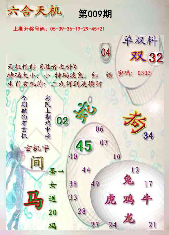 009期天机报[图]