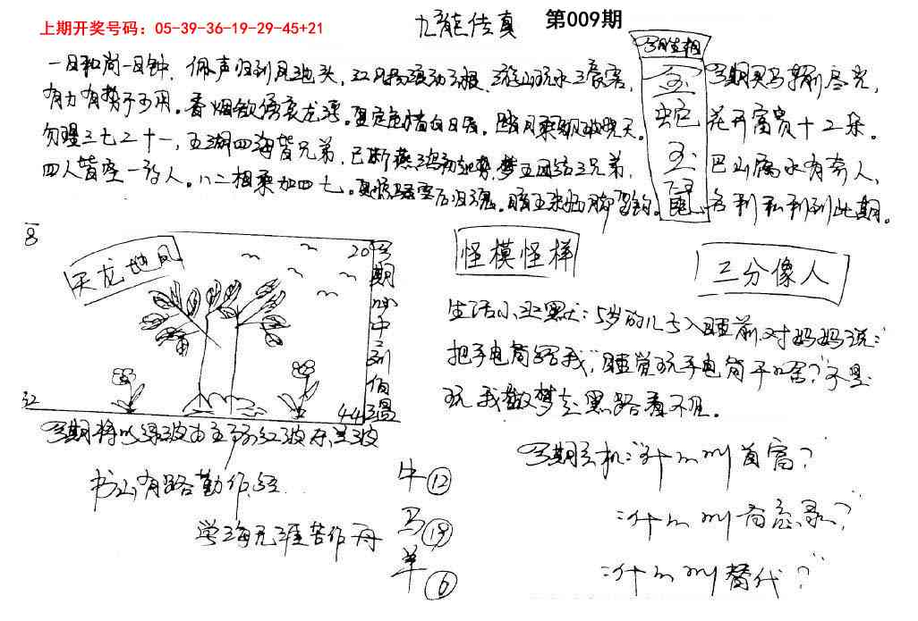 009期手写九龙内幕[图]