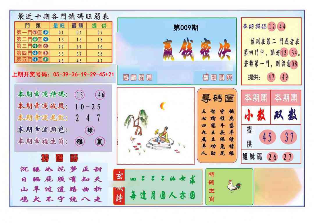 009期九龍赢钱密决(推荐)[图]