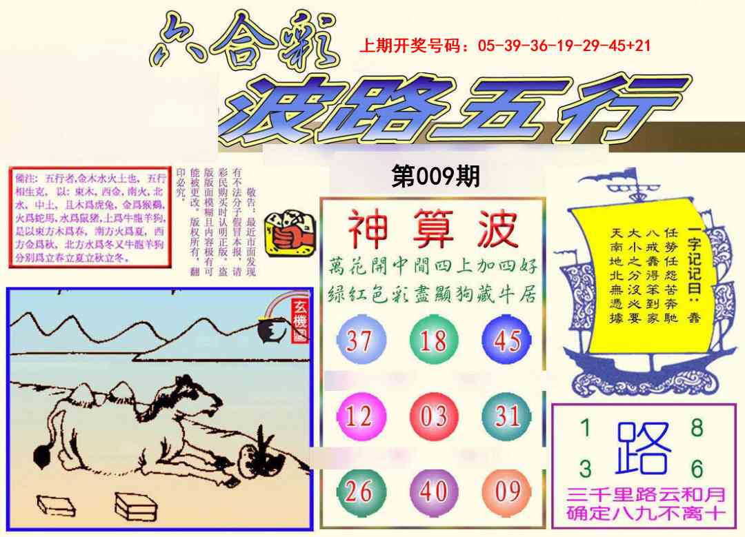 009期波路五行[图]