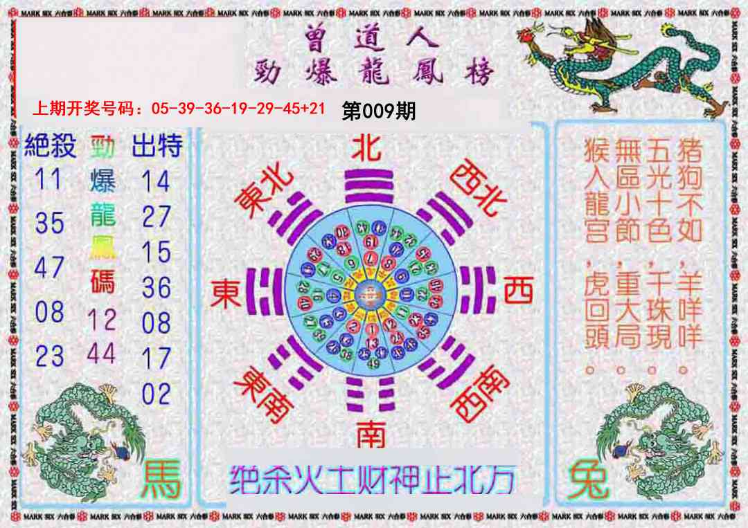 009期曾道人劲爆龙凤榜[图]
