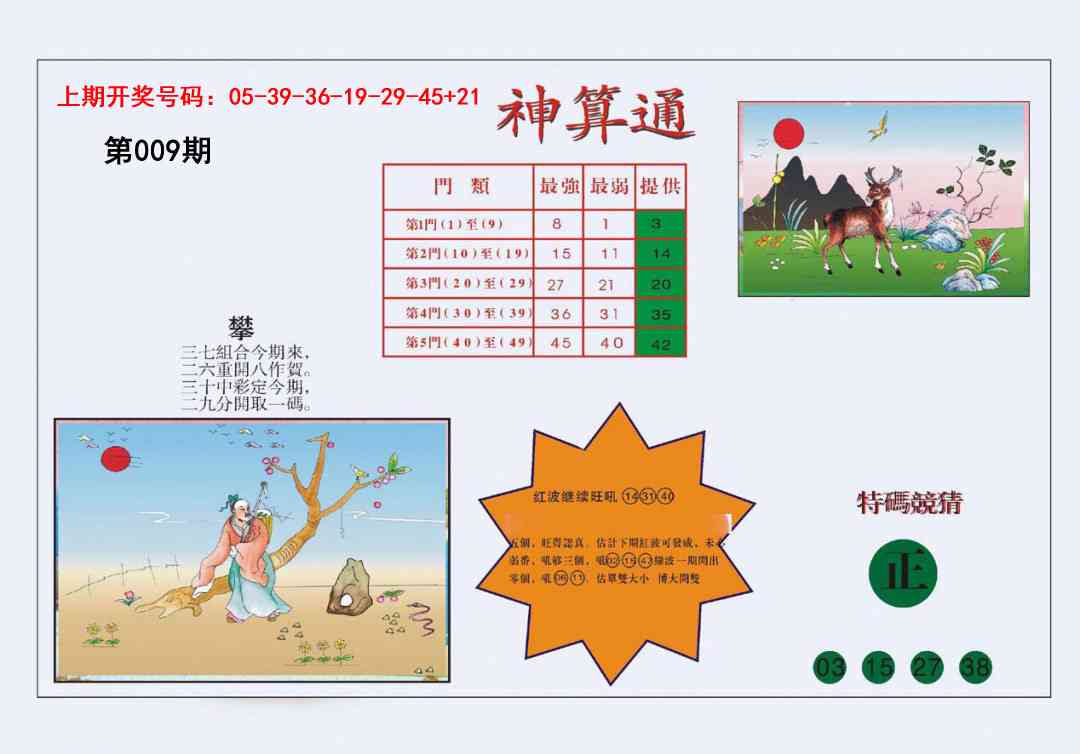 009期4-台湾神算[图]