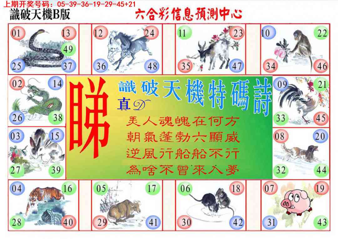 009期识破天机B版[图]