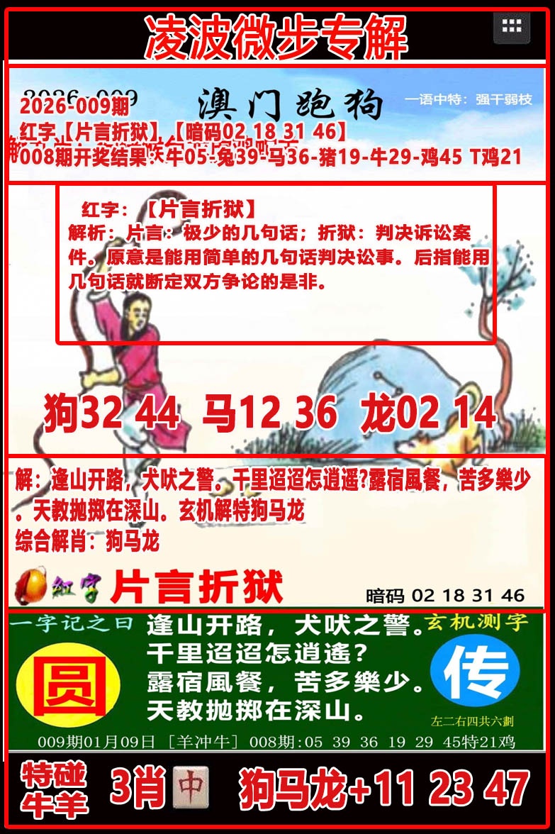 009期凌波微步[图]