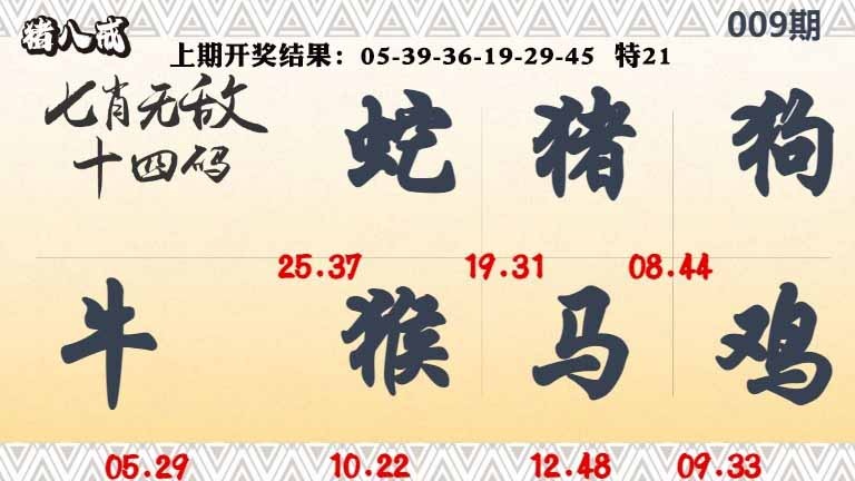 009期七肖无敌14码[图]