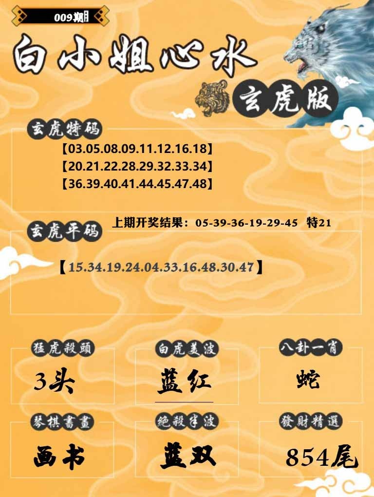 009期白小姐玄虎[图]